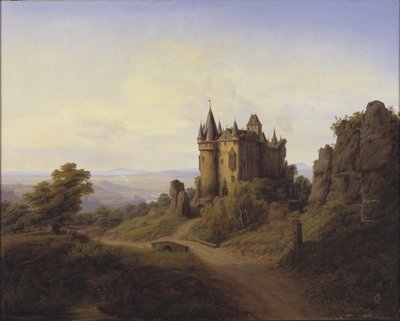 Schloss Bürresheim am Eifelfluss von F. Sødring