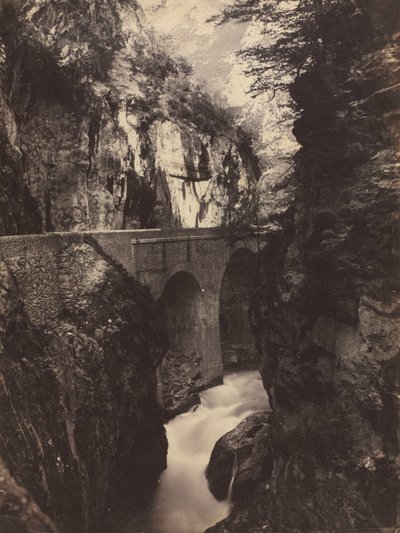 Straße nach Eaux-Chaudes, Pyrenäen (recto) von Farnham Maxwell Lyte