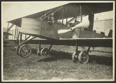 [Männer im Flugzeug] von Fedele Azari