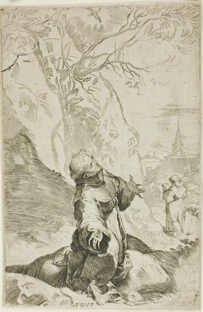 Der heilige Franziskus empfängt die Stigmata von Federico Barocci