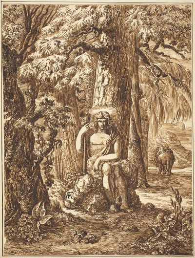 Heiliger Johannes der Täufer in der Wildnis von Felice Albites
