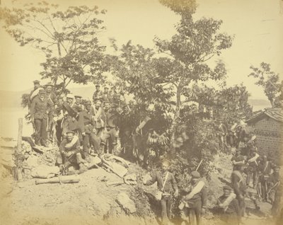 Innenraum der Marine Redoute von Felice Beato