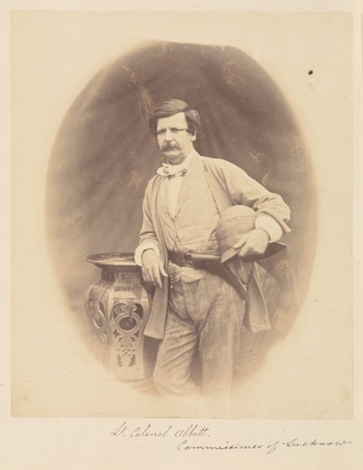 Oberstleutnant Abbott, Kommissar von Lucknow von Felice Beato