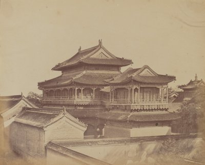 Konfuziustempel, Peking, Oktober 1860 von Felice Beato