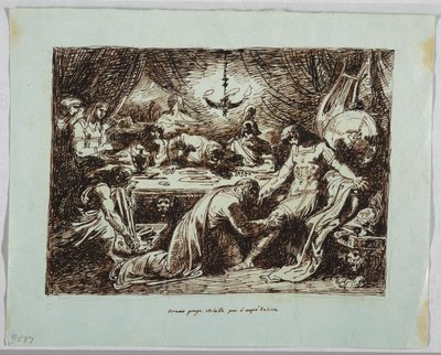 Priamos im Zelt des Achilles von Felice Giani