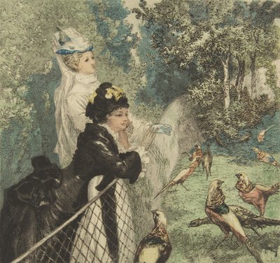 Im Zoologischen Garten, ca. 1873 von Felix Bracquemond