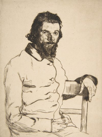 Porträt von Charles Meryon von Felix Bracquemond