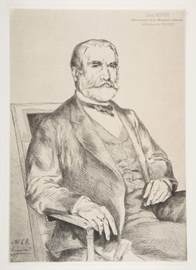 Porträt von Louis Robert, 1873 von Felix Bracquemond