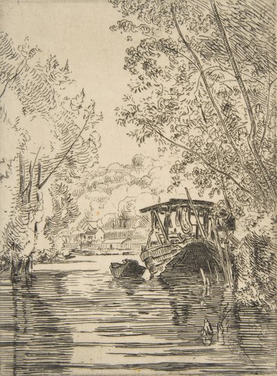 Das Boot des Färbers Bas-Meudon von Felix Bracquemond