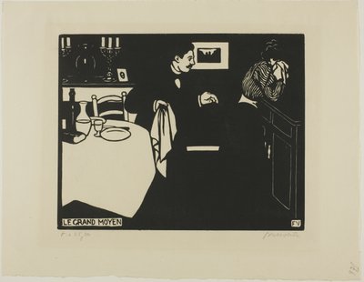 Extreme Maßnahme, Platte sechs aus Intimitäten von Felix Edouard Vallotton