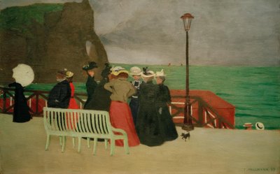 Die Planken von Etretat von Felix Edouard Vallotton