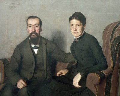 Porträt der Eltern des Künstlers von Felix Edouard Vallotton