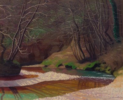 Rostiger Bach und weiße Kieselsteine, 1921 von Felix Edouard Vallotton