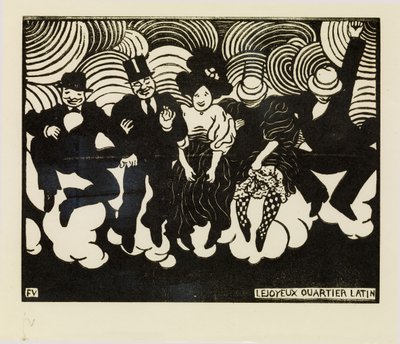 Das glückliche Lateinische Viertel von Felix Edouard Vallotton
