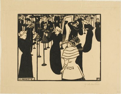 Die Modistin von Felix Edouard Vallotton