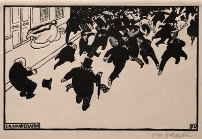 Der Protest, 1893 von Felix Edouard Vallotton