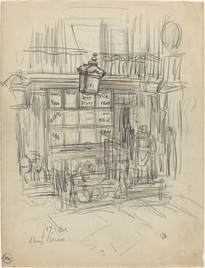 Ebury Street von Felix Hilaire Buhot