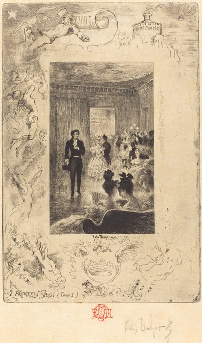 I Promessi Sposi Die Verlobten, 1879-1880 von Felix Hilaire Buhot