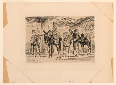 Die Esel des Südens von Felix Hilaire Buhot