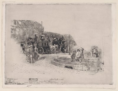 Place Pigalle im Jahr 1878 von Felix Hilaire Buhot