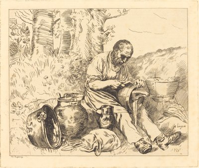 Der Kesselflicker von Felix Régamey after Alphonse Legros