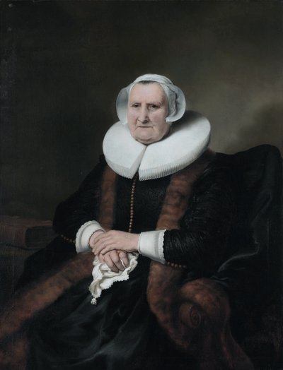 Porträt von Elisabeth Jacobsdr. Bas von Ferdinand Bol