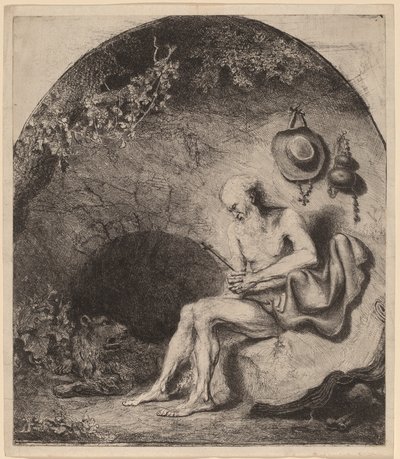 Heiliger Hieronymus in der Höhle von Ferdinand Bol