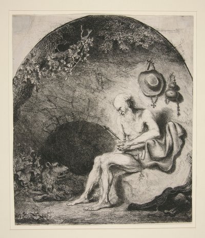 Der heilige Hieronymus in der Höhle von Ferdinand Bol