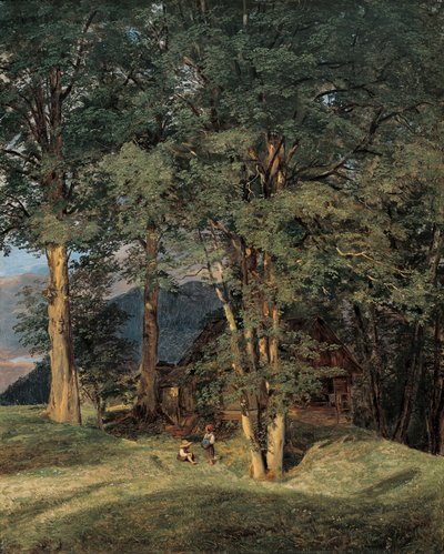 Ahornbäume bei Ischl von Ferdinand Georg Waldmuller