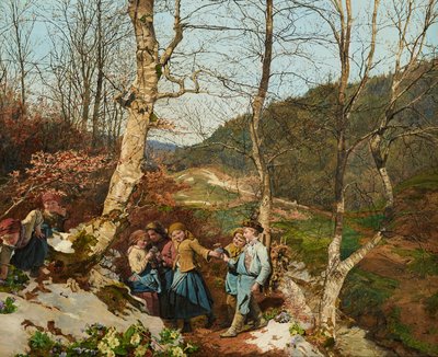 Vorfrühling im Wienerwald von Ferdinand Georg Waldmuller