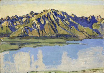 Der Grammont in der Morgensonne von Ferdinand Hodler