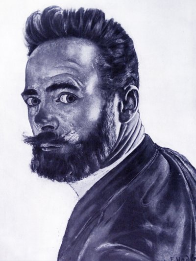 Selbstporträt, 1891 von Ferdinand Hodler