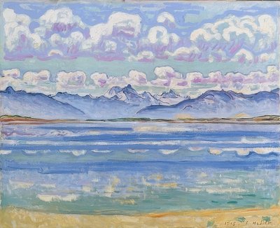 Weisshorn, von Montana aus gesehen von Ferdinand Hodler