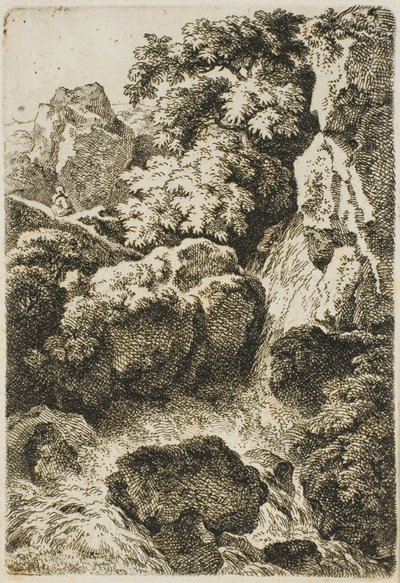 Wasserfall (Der Wasserfall) von Ferdinand Kobell