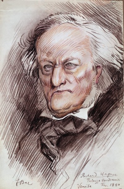 Porträt von Richard Wagner von Ferdinand Sigismund Bac