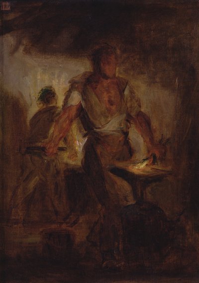 Ein Schmied von Ferdinand Victor Eugene Delacroix