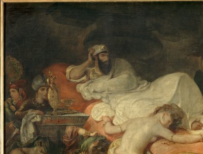 Detail: Tod des Sardanapal von Ferdinand Victor Eugene Delacroix