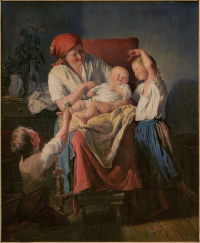 Mutterglück von Ferdinand Waldmüller