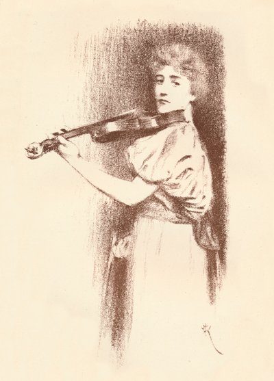 Ein Violinist, um 1898 von Fernand Khnopff