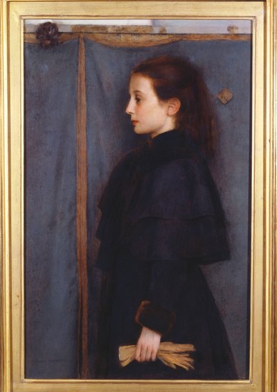 Porträt von Jeanne de Bauer, 1890 von Fernand Khnopff