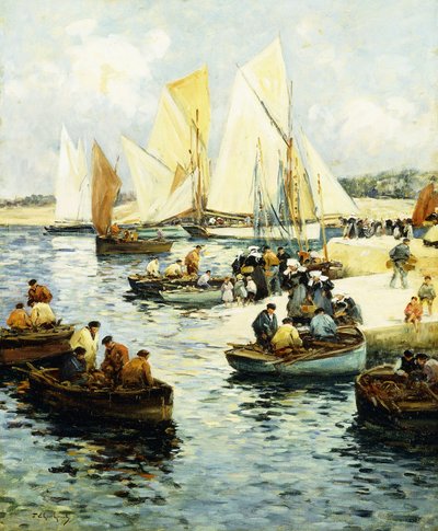 Rückkehr der Fischer nach Concarneau von Fernand Legout Gerard