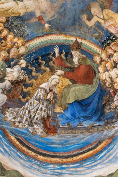 Krönung Mariens (Detail) von Filippo Lippi