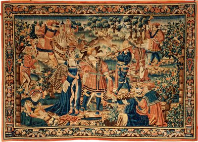 Flämische Tapisserie. 16. Jahrhundert. von Flemish School