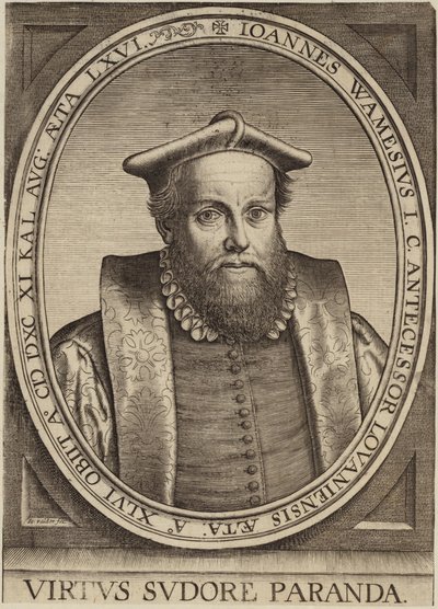 Porträt von Jan Wamesius von Flemish School