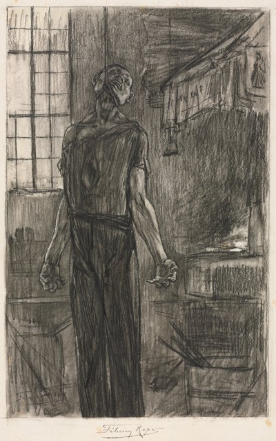 Der Gehängte in der Schmiede von Félicien Rops