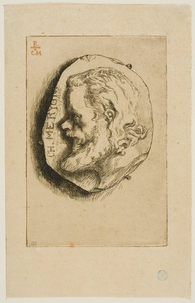 Porträt von Meryon im Profil von Félix Henri Bracquemond
