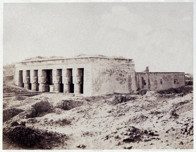 Dendera, Ägypten, ca. 1850 von Félix Teynard