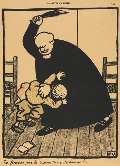 Verbrechen und Strafen VIII, 765: Du wirst lernen... von Félix Vallotton