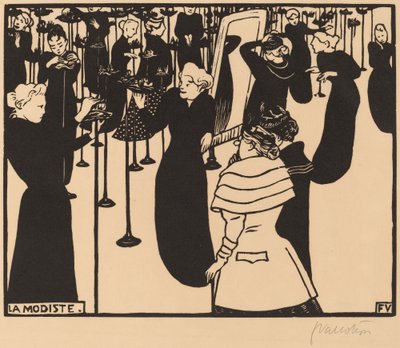 La Modiste (Die Modistin) von Félix Vallotton