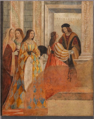 Treffen des verlobten Paares von Floriano Ferramola